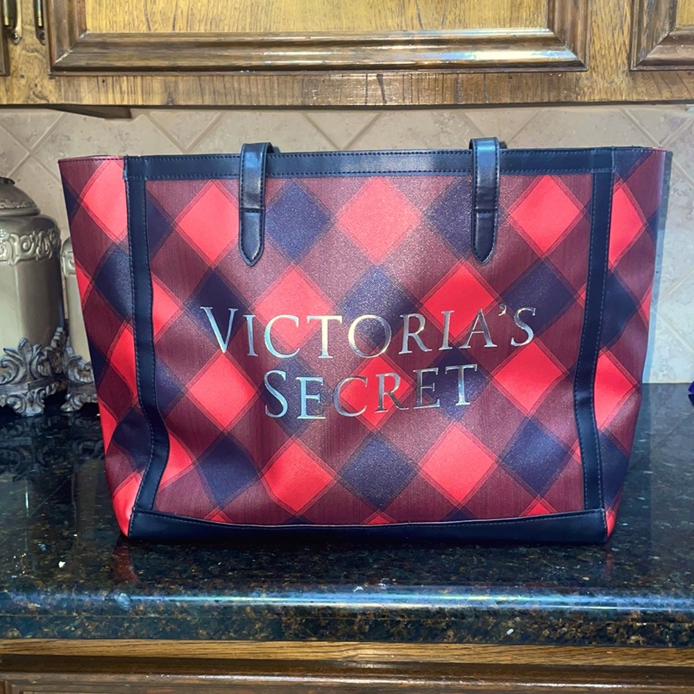 Victoria Secret Buffalo Plaid bag